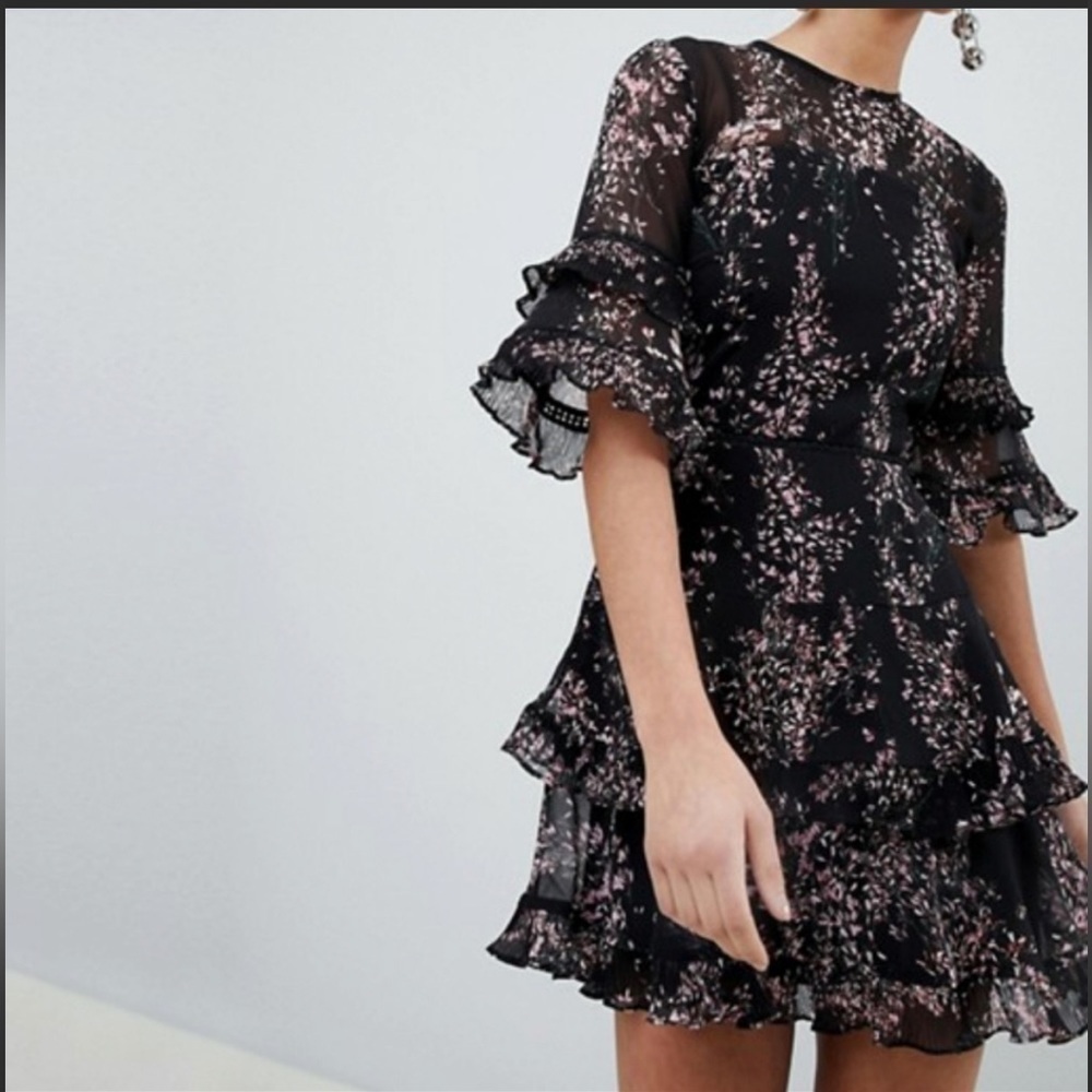 Keepsake Floral Frill Dress Light Up Wildflower